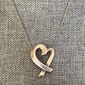 Tiffany & Co. Silver Loving Heart Necklace Authentic